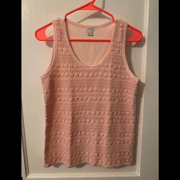 J. Crew crochet tank top- light pink - Picture 4 of 4